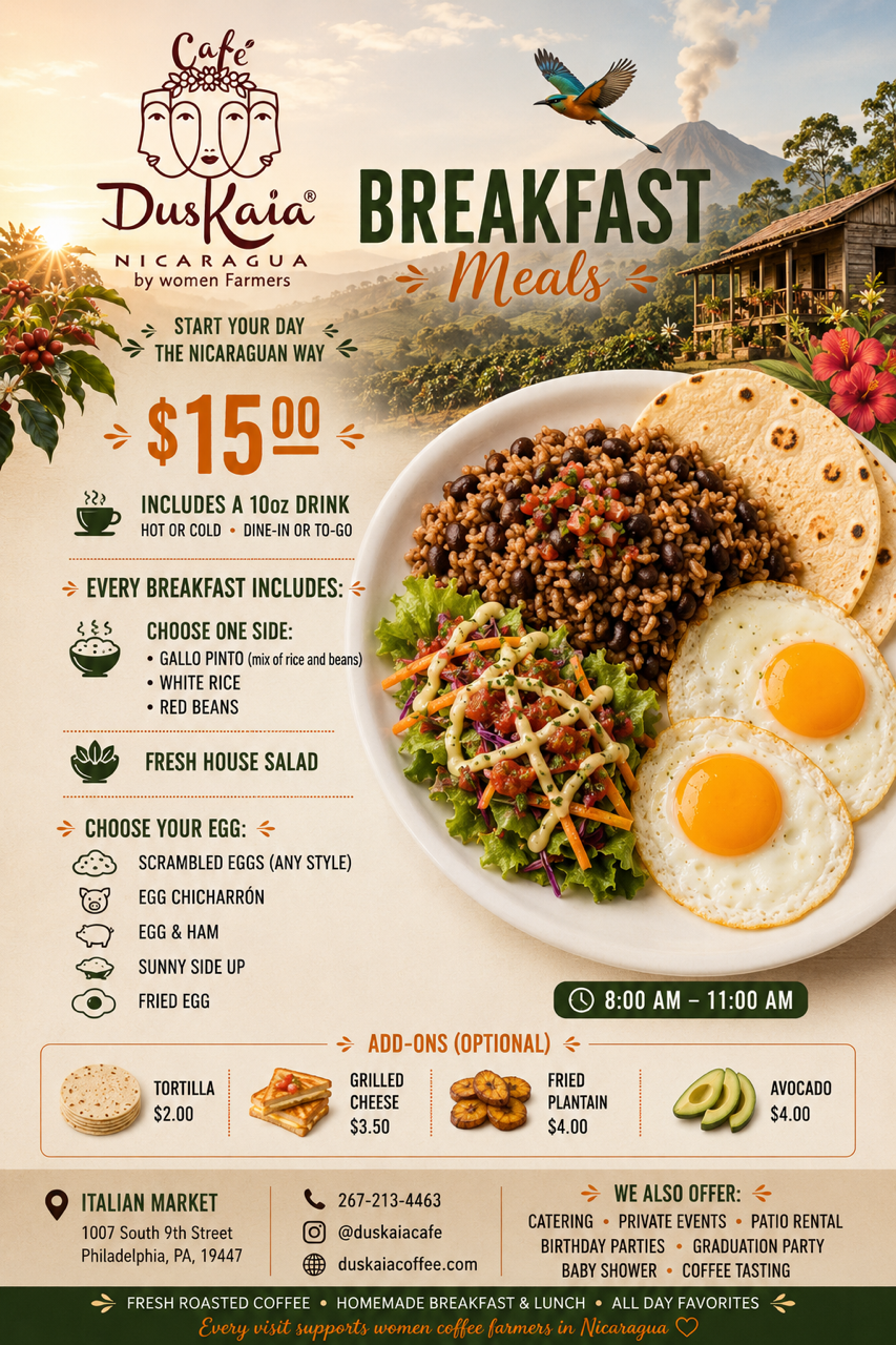  Breakfast Menu